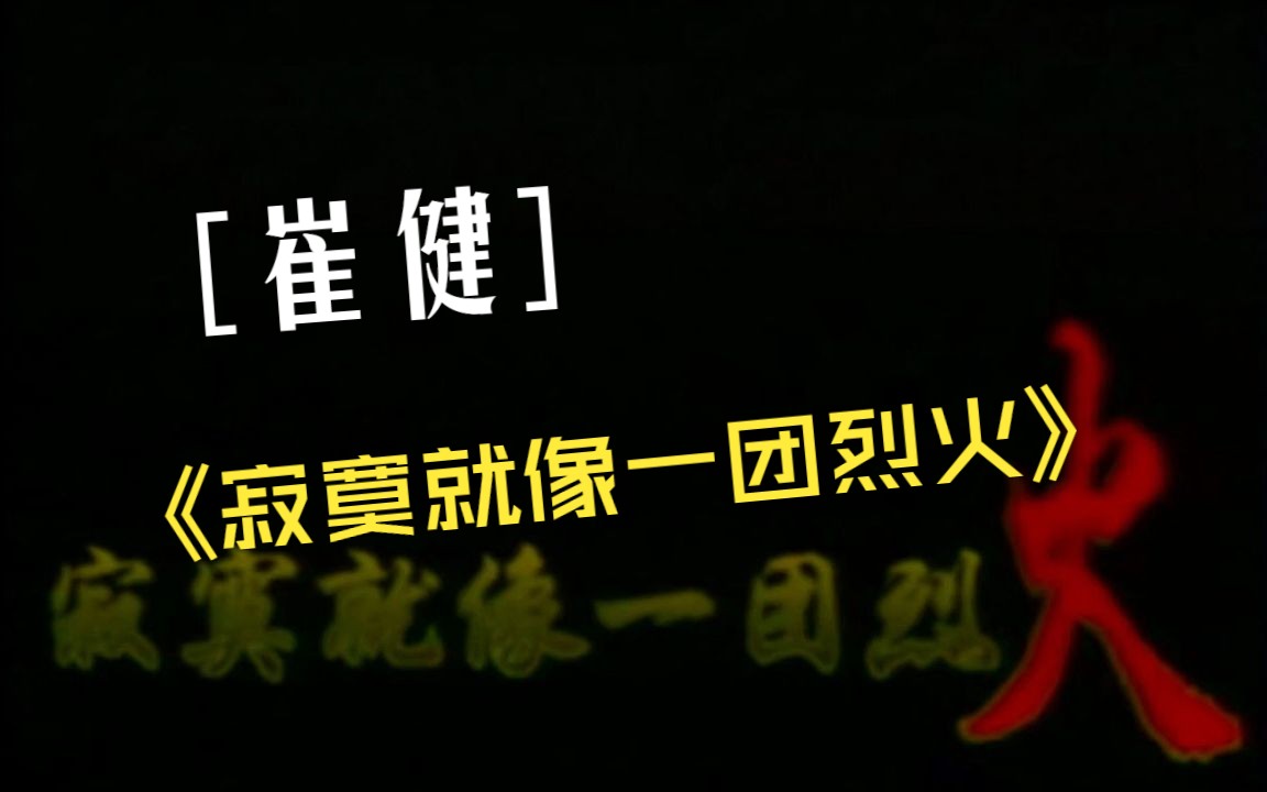 [图]崔健——寂寞就像一团烈火（现场演唱会），80年代响炸中国的摇滚教父