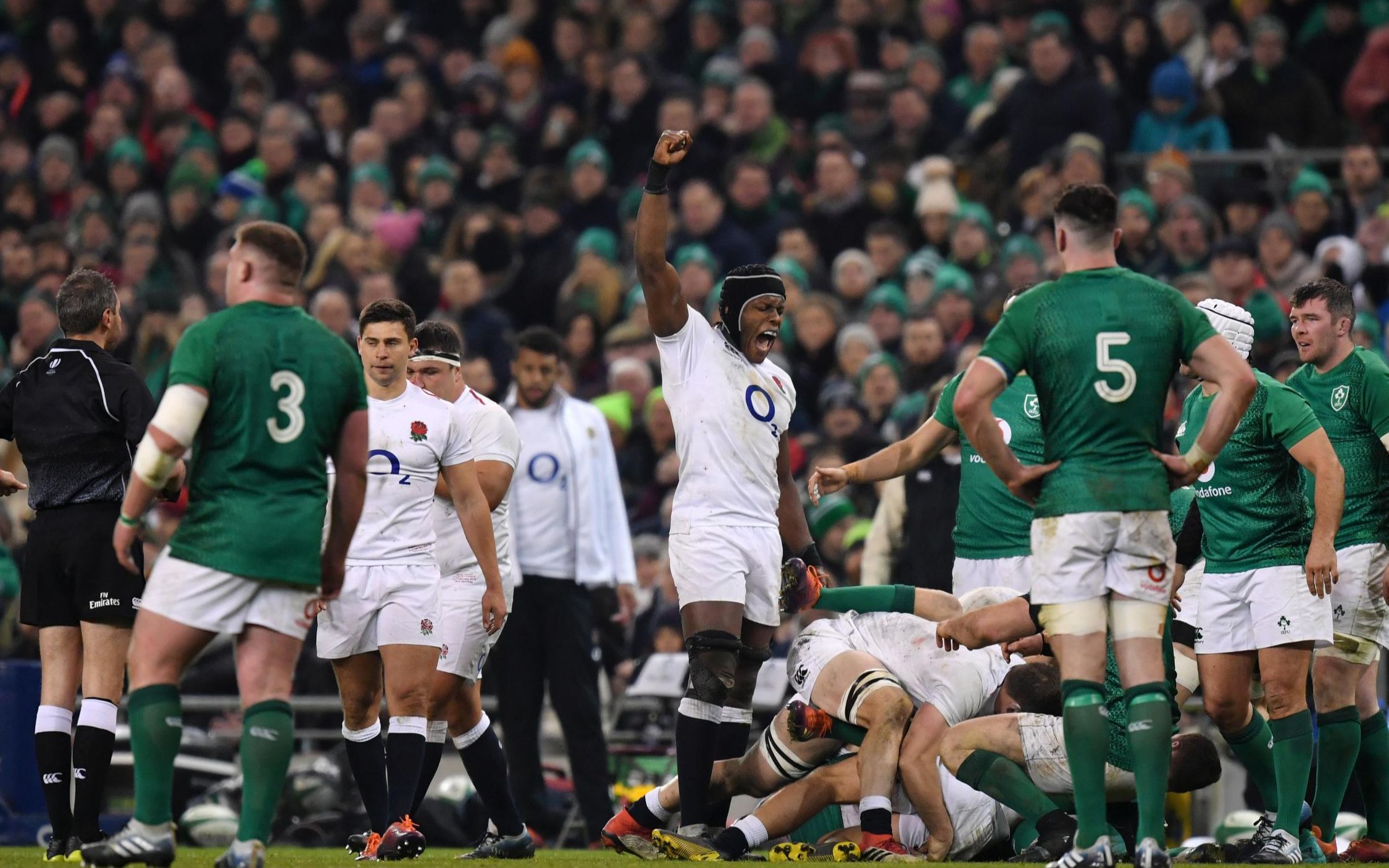 2019橄榄球欧洲六国赛,英格兰客场完胜爱尔兰 字幕集锦