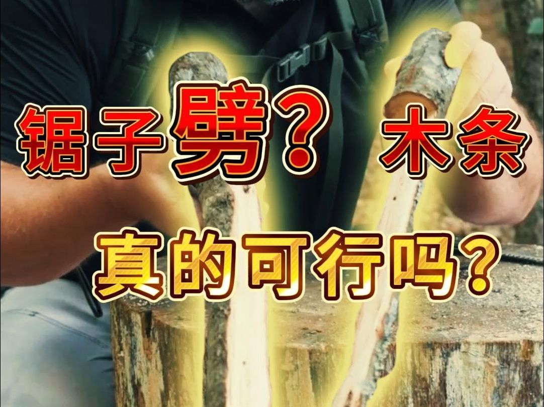 锯子也能把木条劈开?没错是劈开|BC技能哔哩哔哩bilibili