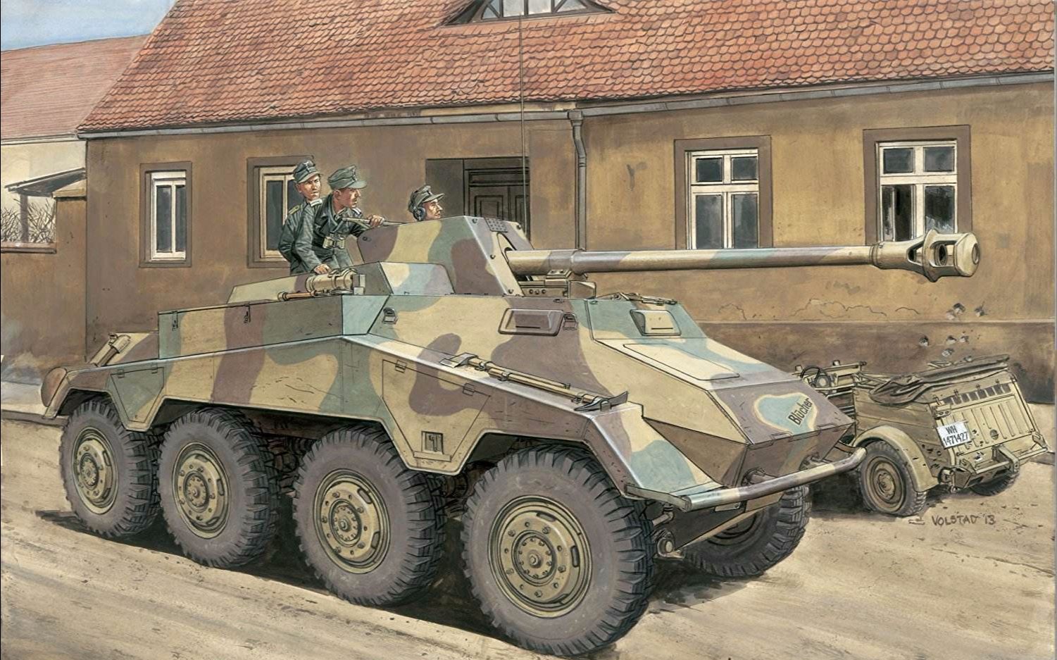 kfz 234/4puma轮突坦歼测评_哔哩哔哩_bilibili