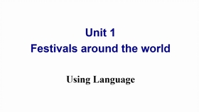 高中英语人教版必修三第一单元festivals And Celebrations 朗读第二段 哔哩哔哩 つロ干杯 Bilibili