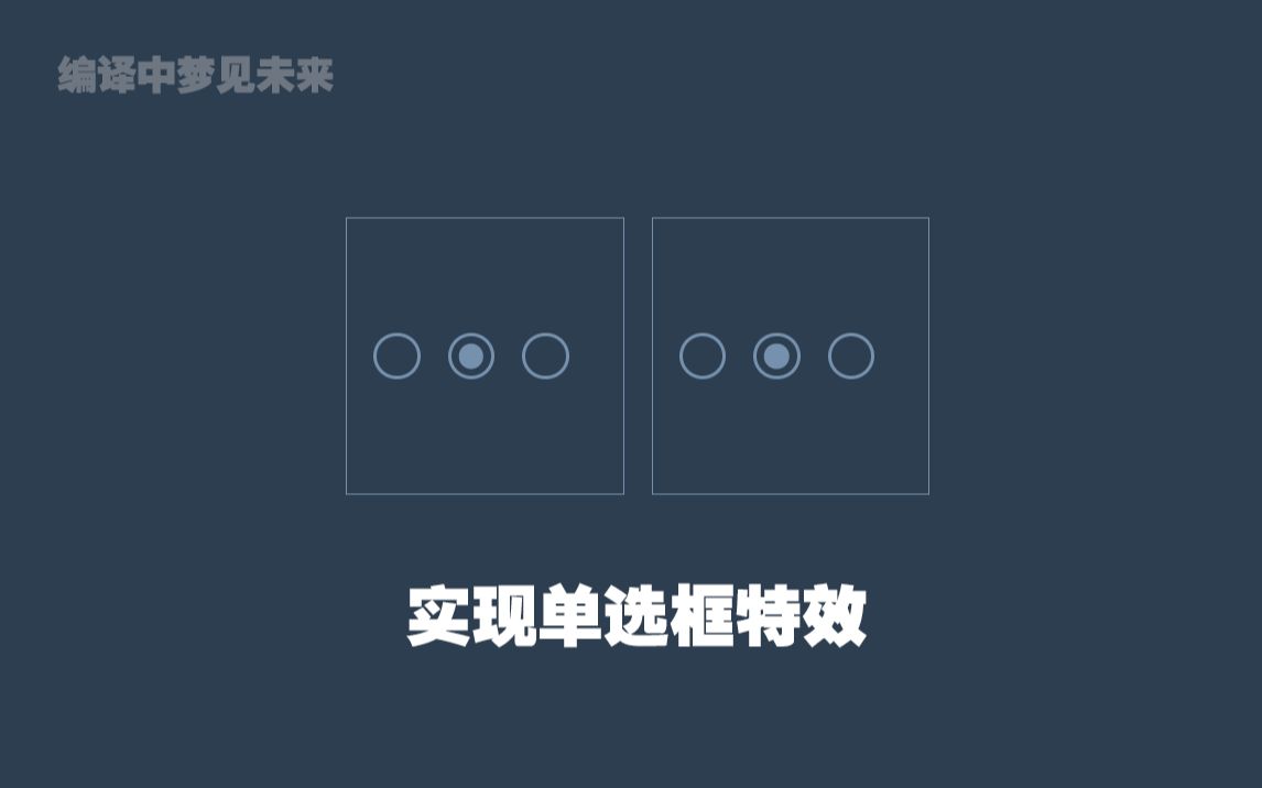 学习:HTML&CSS实现单选框特效哔哩哔哩bilibili