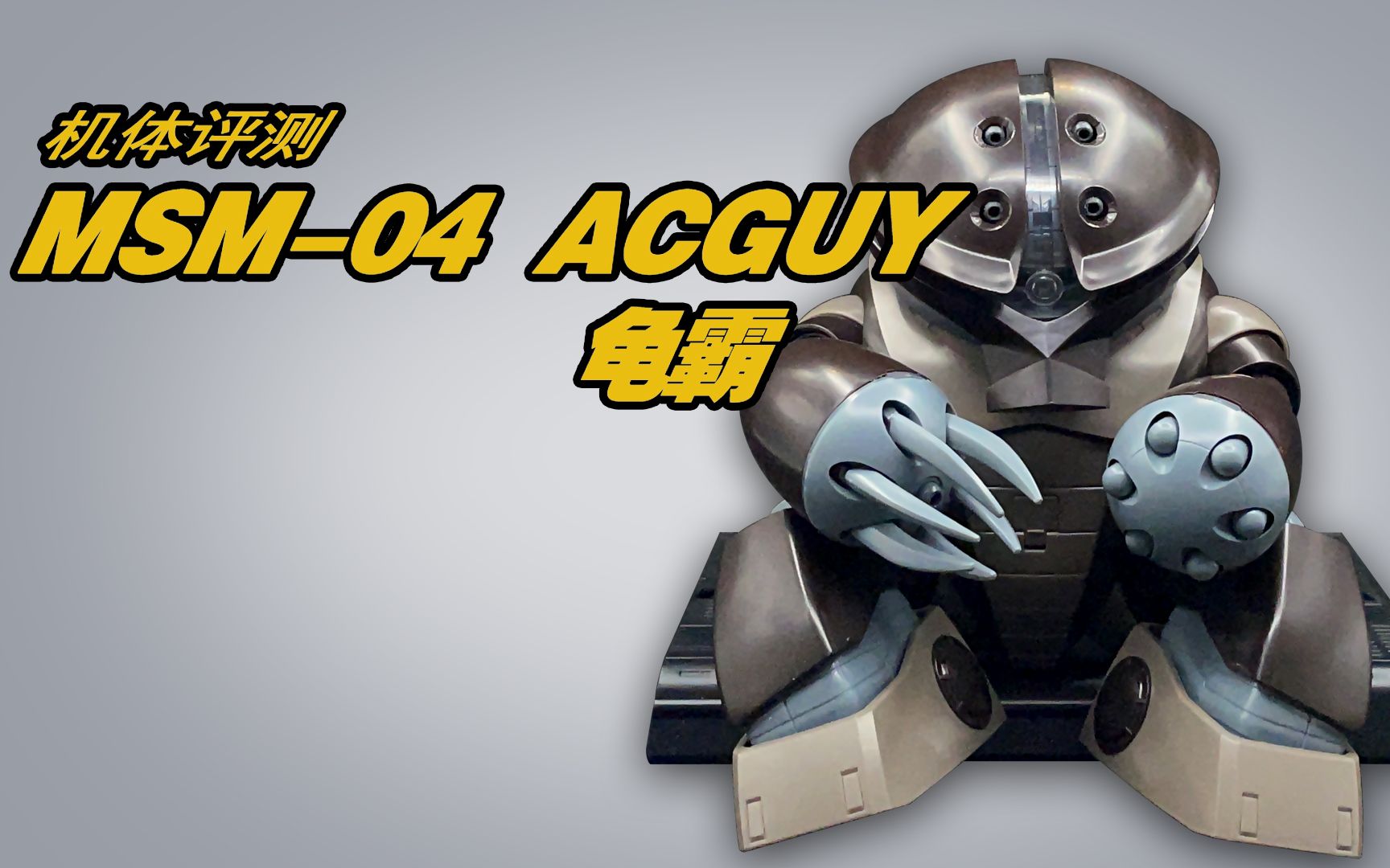 机体评测万代mg老物吉翁公国军最萌海产品龟霸