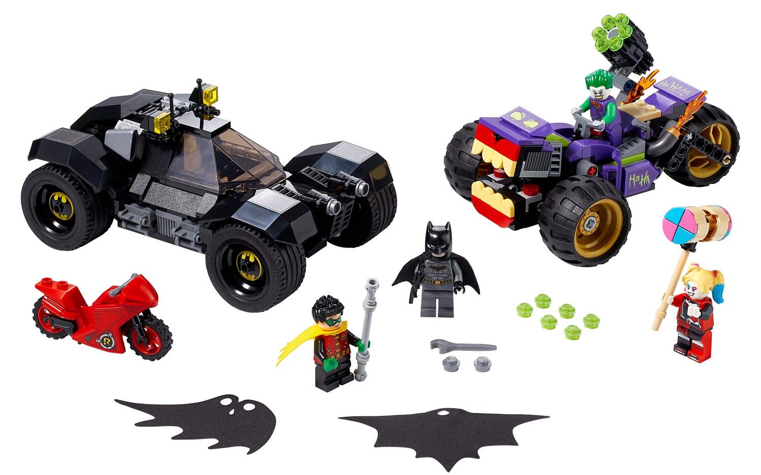 乐高lego76159超级英雄蝙蝠侠小丑三轮车追逐2020速拼评测