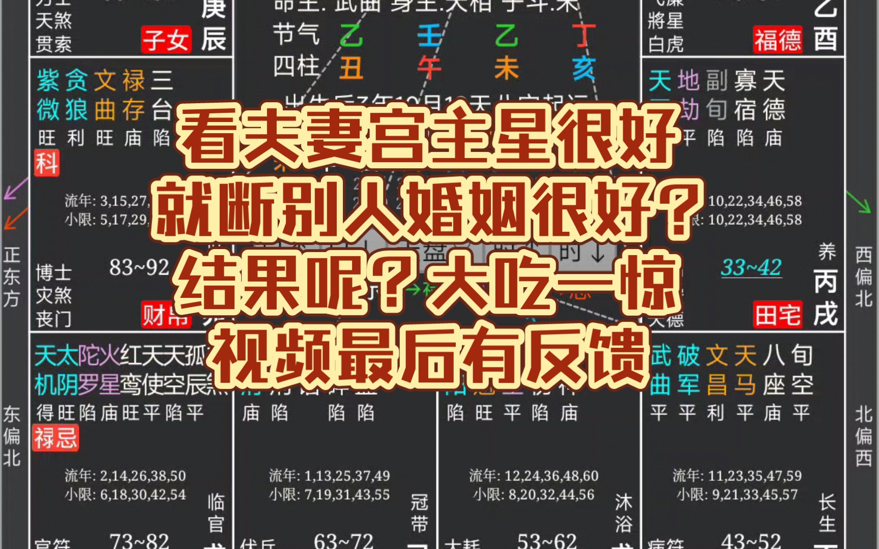 [图]看夫妻宫是天相，就断人家婚姻很好?结果呢，别的反馈使他大吃一惊，此视频仅供娱乐切勿当真