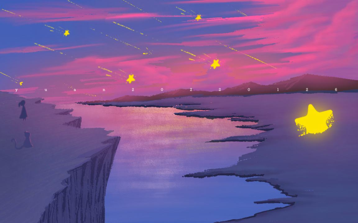 活动  【procreate】星河坠落