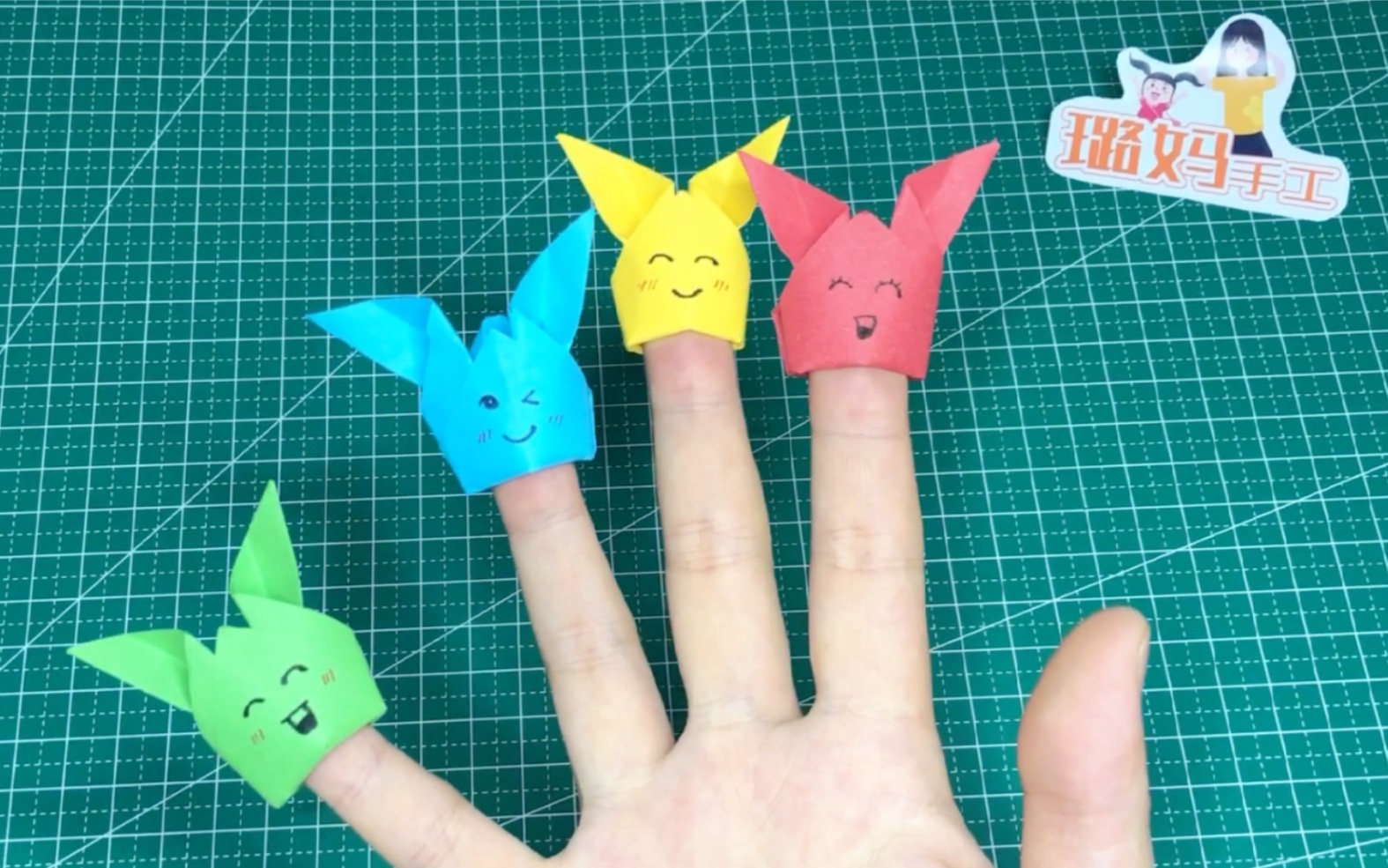 手指套折纸 小动物图片
