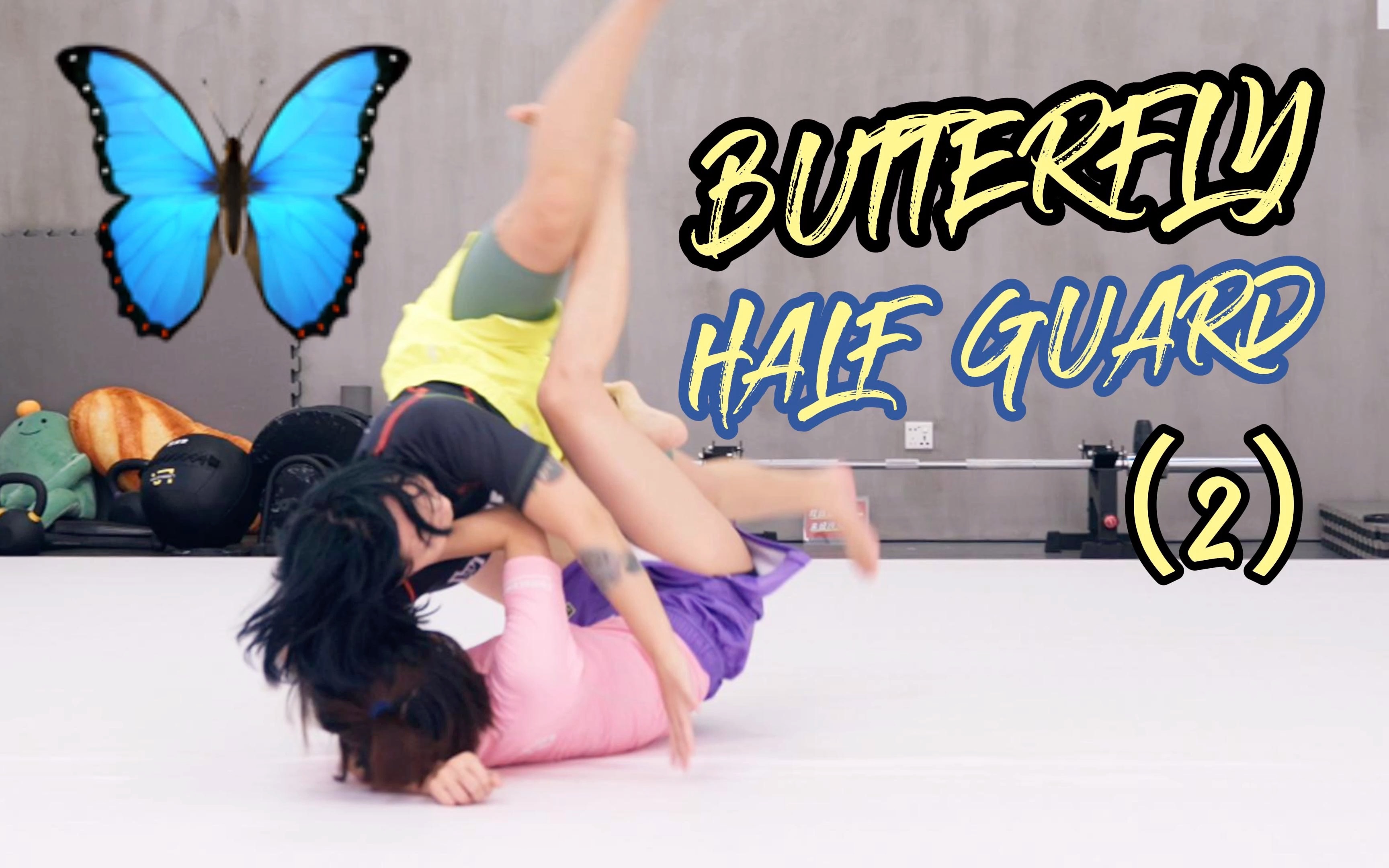 [图]蝴蝶半防扫（2）｜butterfly half guard（2）Sumi Gaeshi to Shoulder Crunch sweep