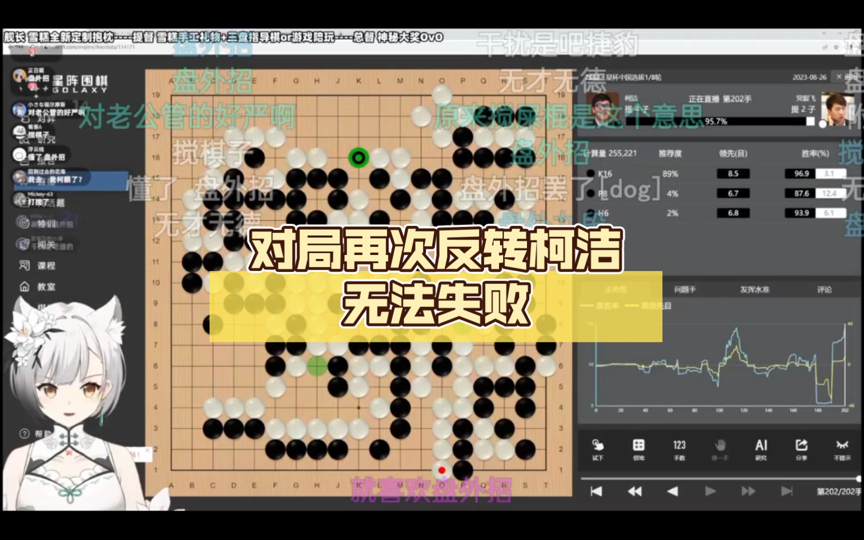 对局再次反转柯洁无法失败