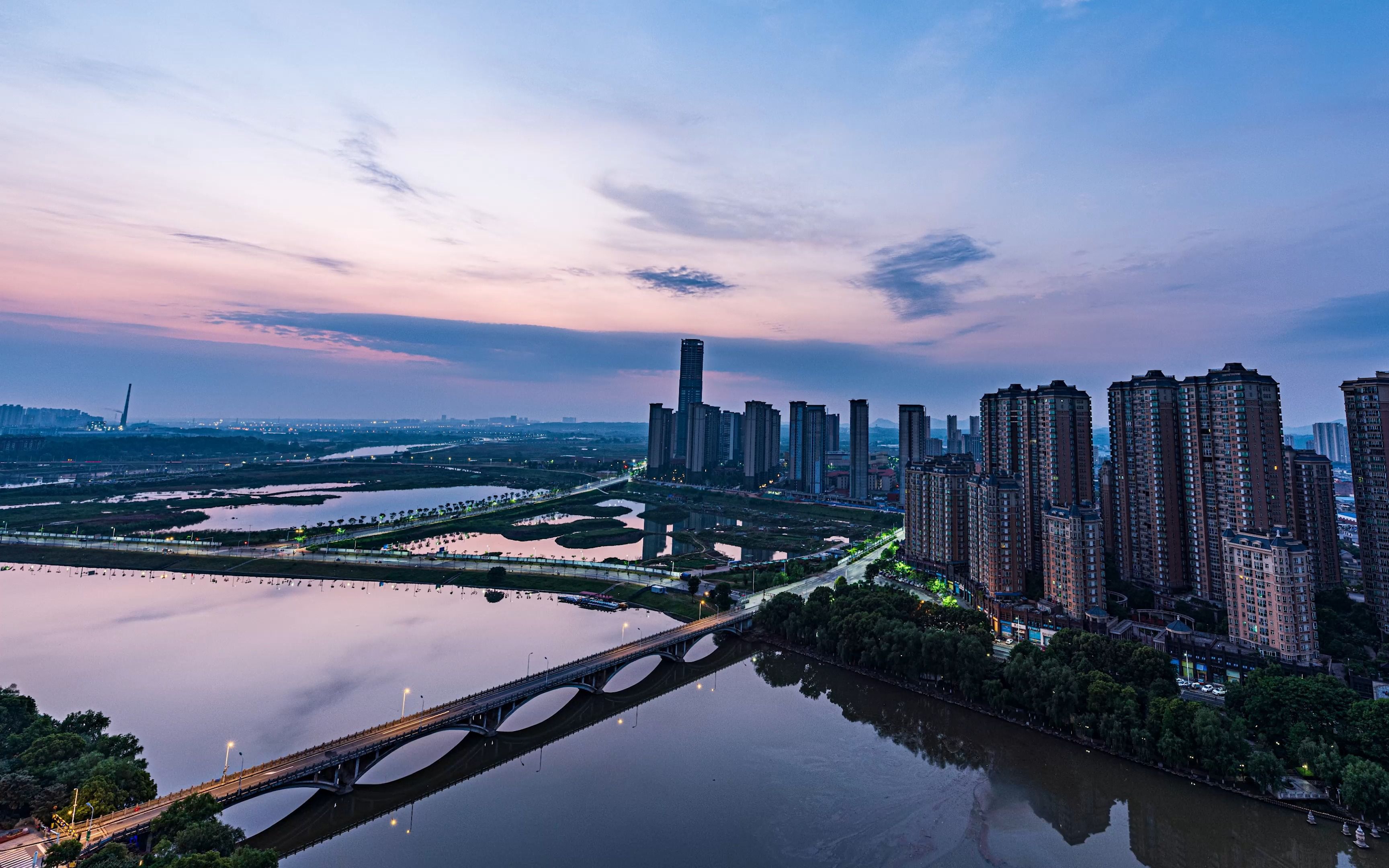 宁乡日出延时摄影