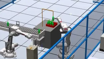 基于robotstudio啤酒瓶注水码垛装箱生产线设计