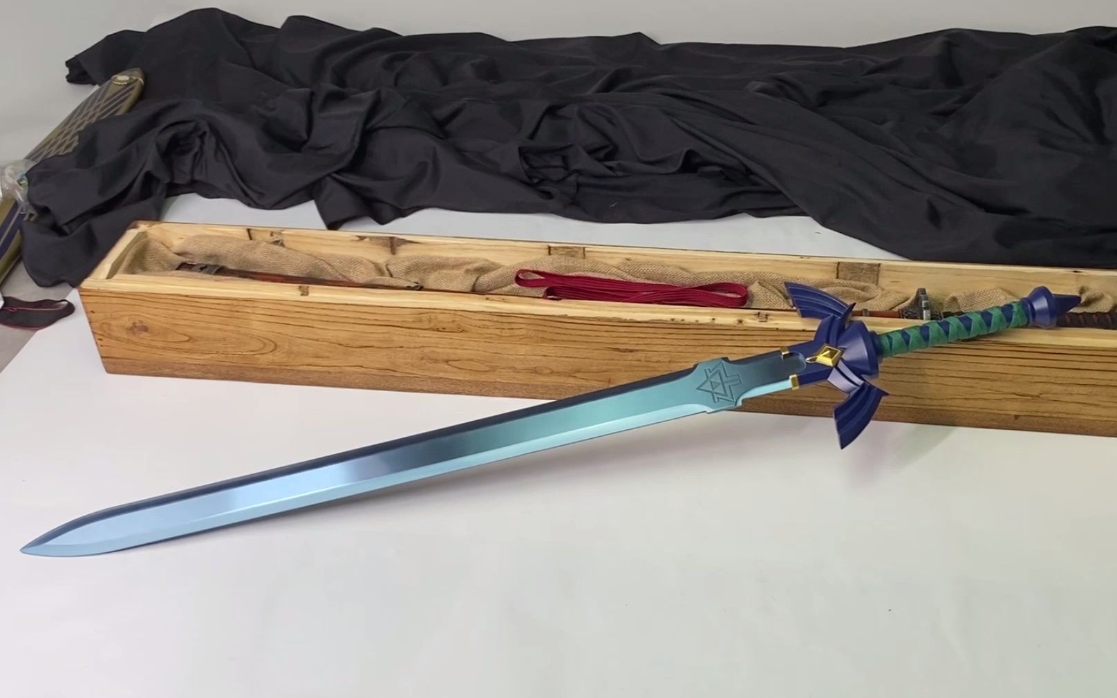 塞尔达传说 荒野之息 林克大师剑 1:1全金属材质游戏武器模型 开刃