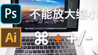 怎样解决photoshop Illustration PS AI用键盘不能放大缩小画面