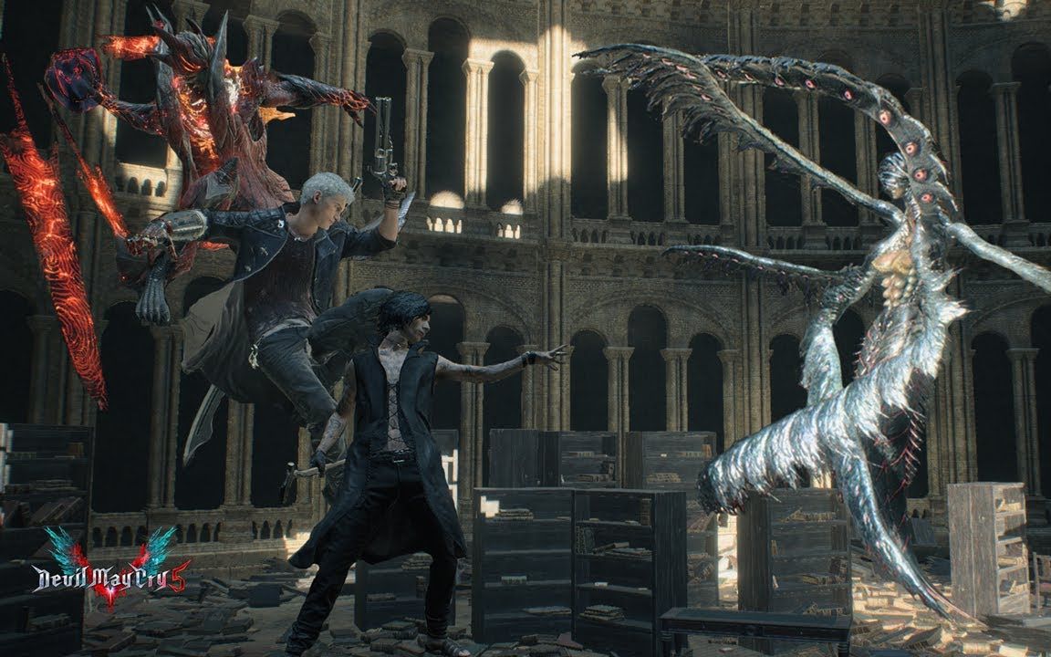 鬼泣5三主角vs月神koudait