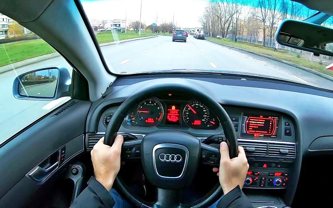 第一视角2005奥迪a624lquattropov试驾