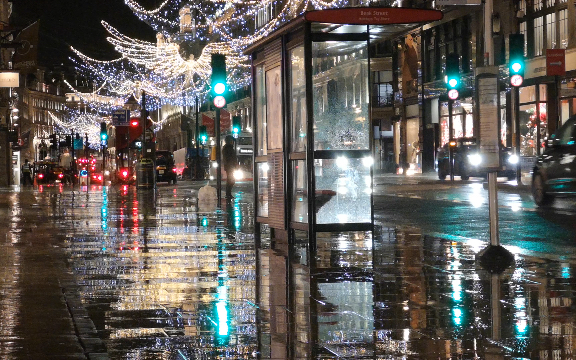 [图]城市素材：一个人的雨夜