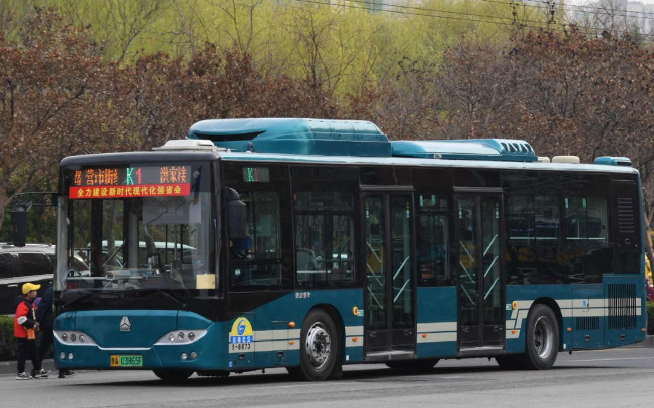 pov44济南公交k1路上行洪家楼营市街经十路全程前方展望