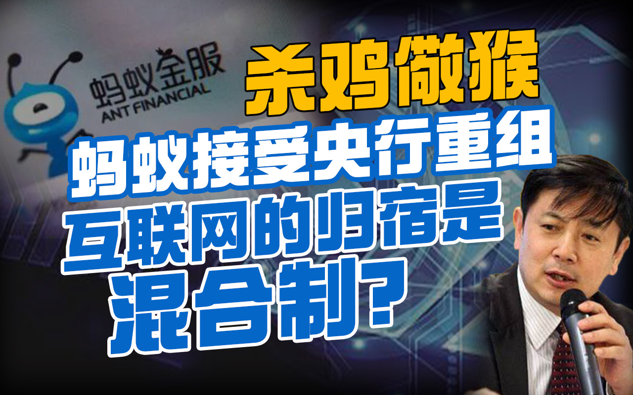 李肃:杀鸡儆猴,蚂蚁接受央行重组,互联网的归宿是混合制?哔哩哔哩bilibili