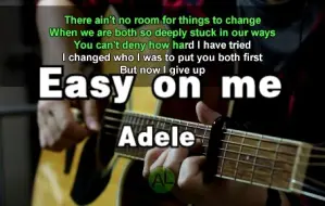 Download Video: 吉他伴奏 | Easy on me - Adele（卡拉OK字幕）