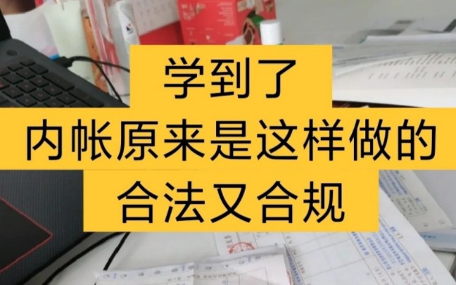 学到了,内账原来是这样做的,合法又合规哔哩哔哩bilibili