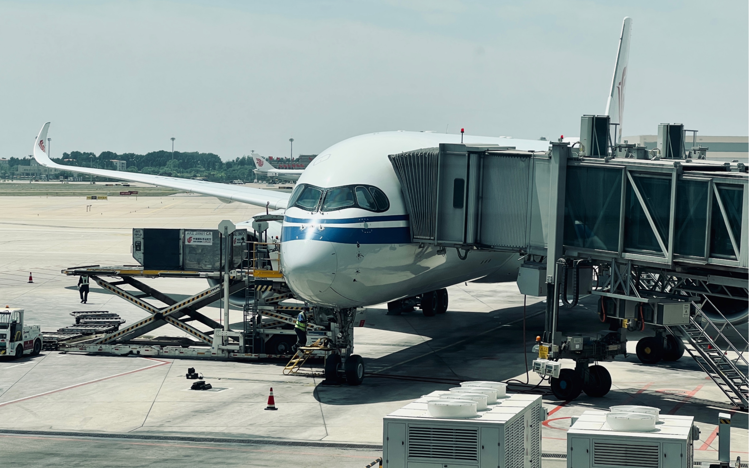 【onboard 】国航a350|b1083|北京首都近进