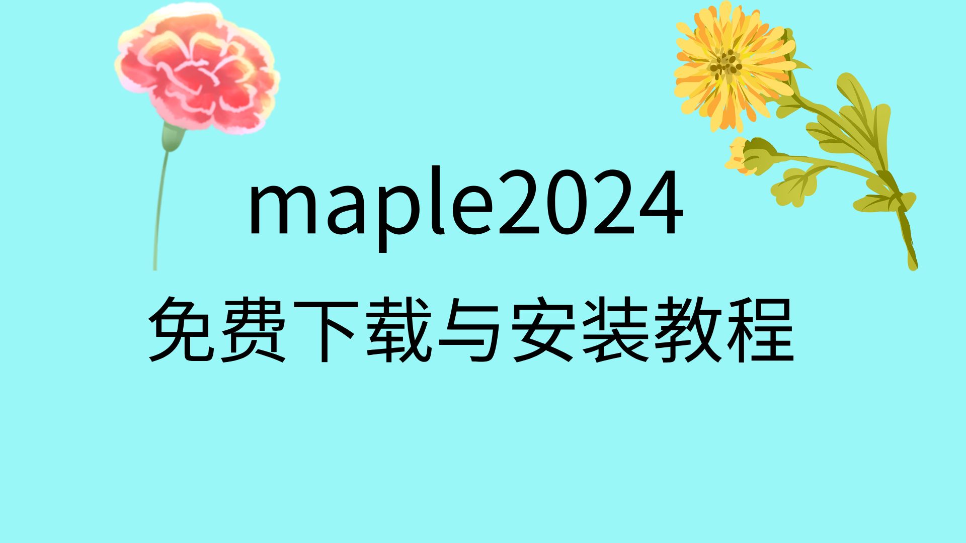 [图]maple2024安装教程maple2024激活码在哪里找maple软件下载地址