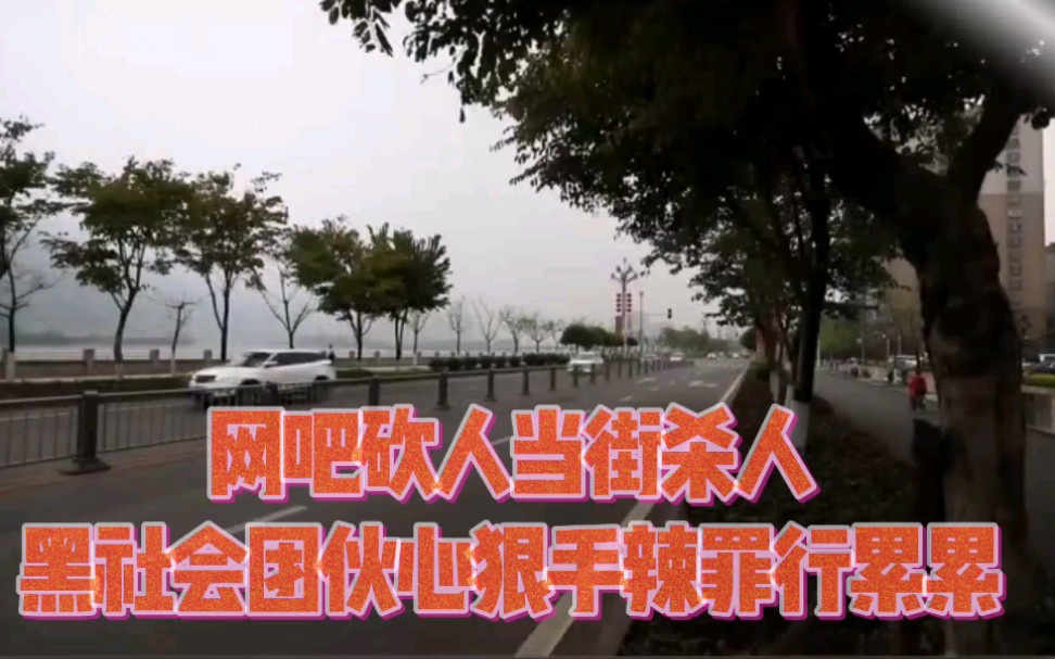 黑社会当街砍人心狠手辣