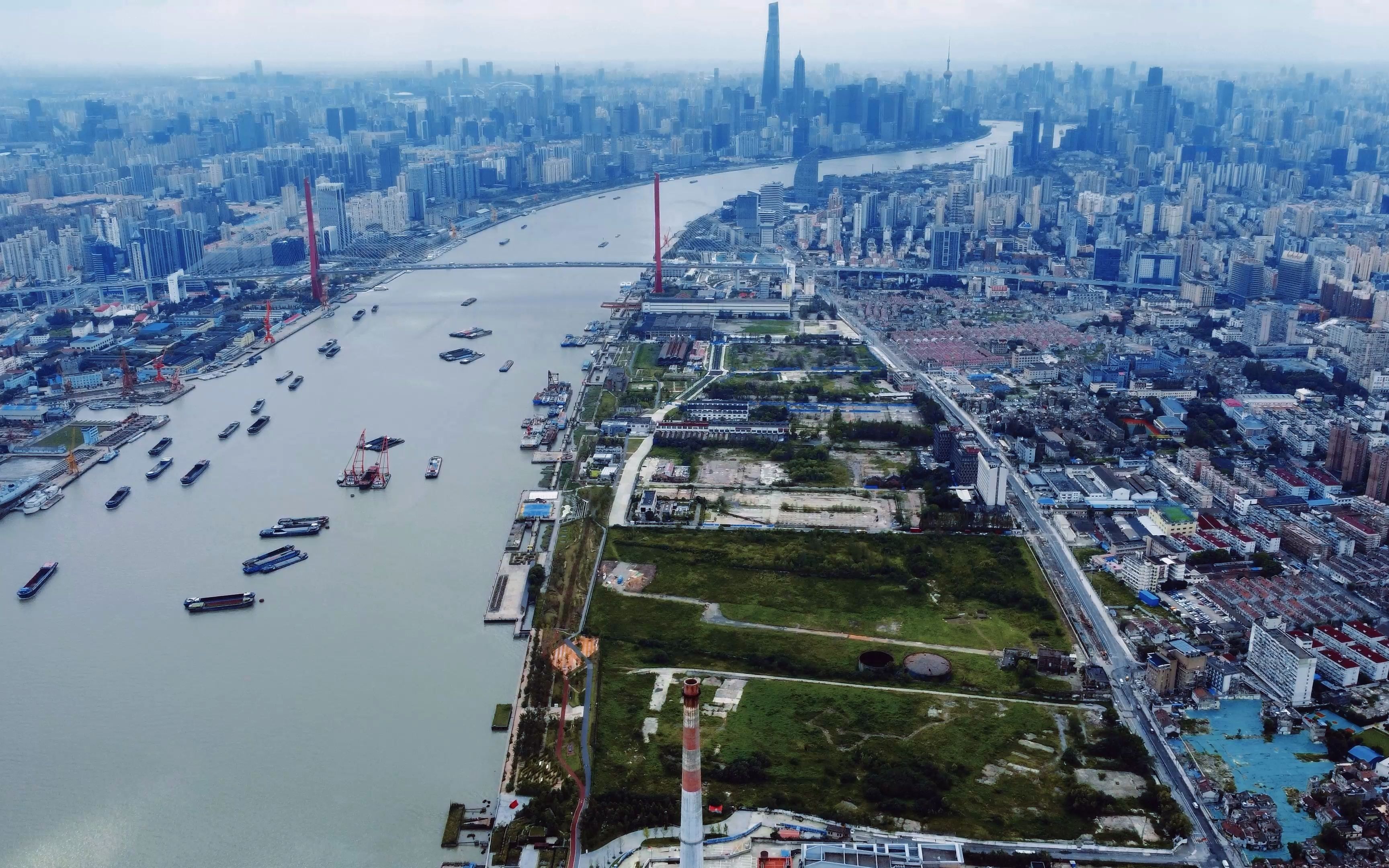 定海路桥看杨树浦