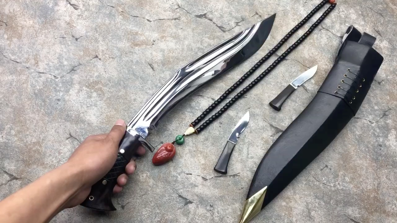 khai经典弯刀永不言败此刀型起源于尼泊尔传统瑟卢帕特类khukuri整刀