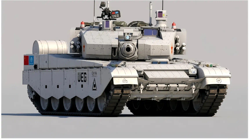 这是使用联合国维和部队icon涂装的99a主战坦克,要是把这些99a主战