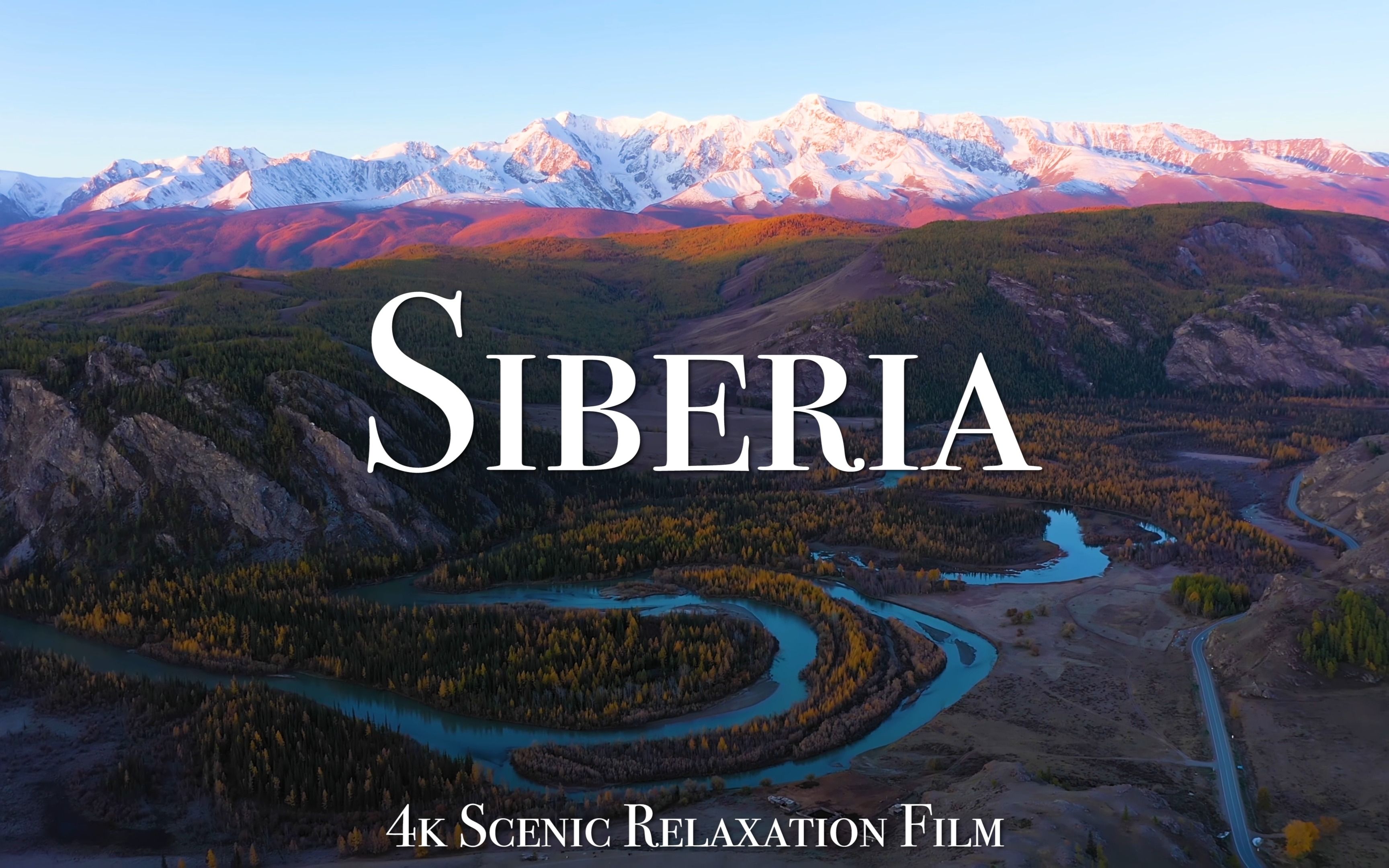 siberia 4k - scenic relaxation film with calming music