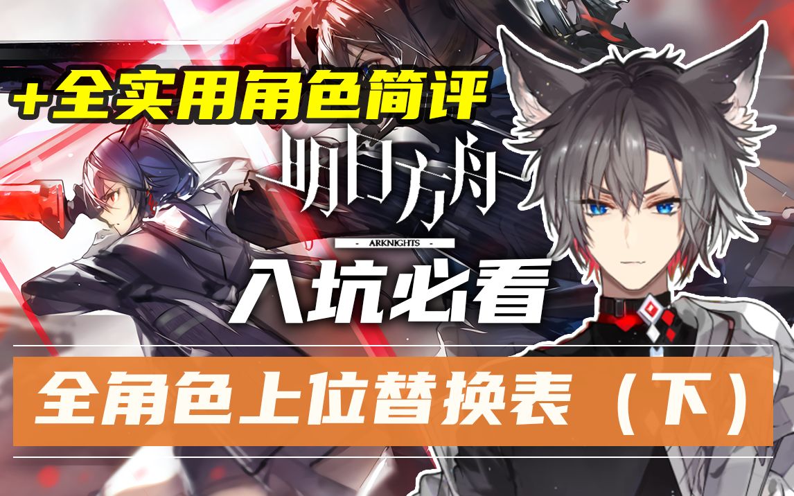 [图]《明日方舟》全角色上位替换表+使用角色简评（下篇）【小狼XF】2021年5月版本（更新重装篇）