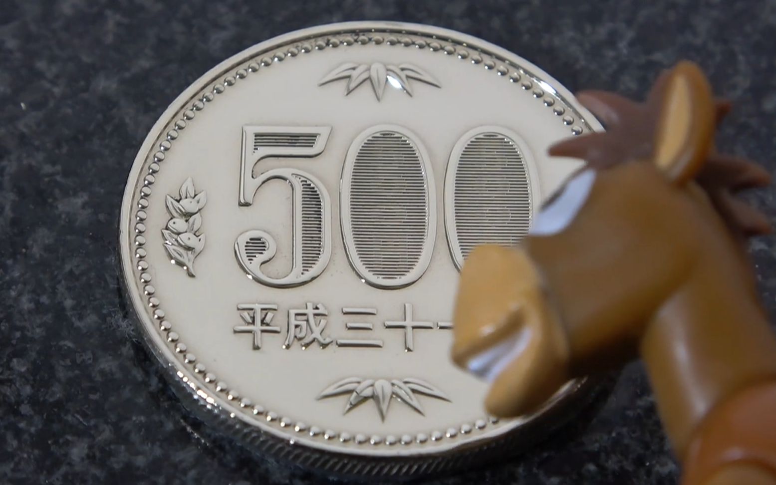 500元日元球面抛光可当镜子
