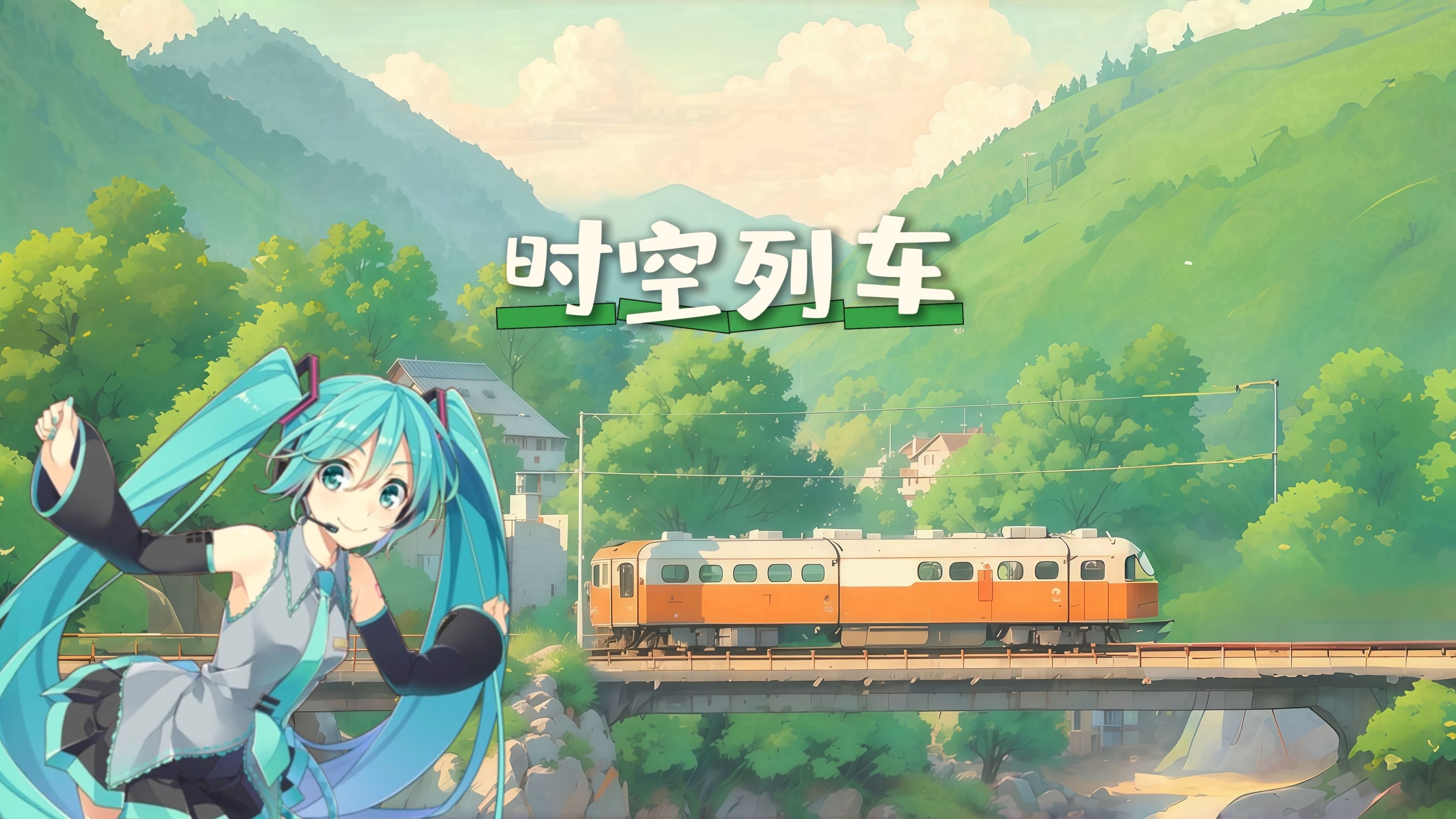 【初音ミク中文翻唱曲】带你乘坐《时空列车》穿过春天里【vocaloid
