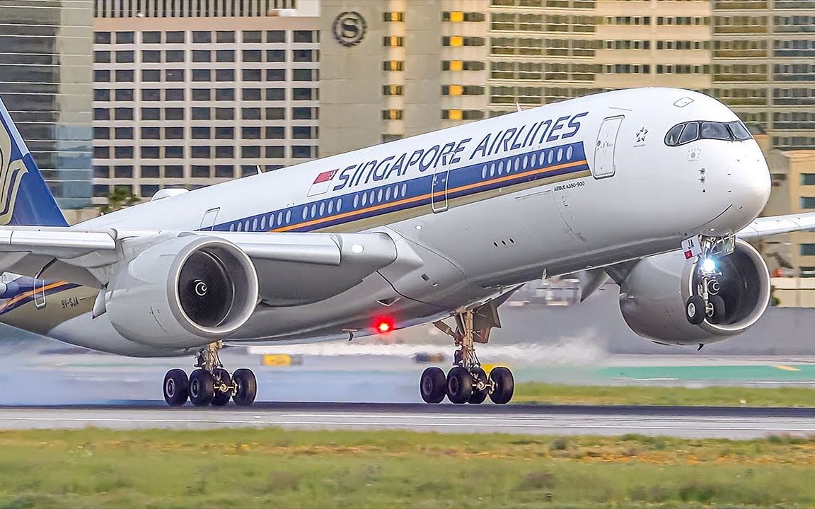 los angeles airport plane spotting 旧金山国际机场航空拍摄