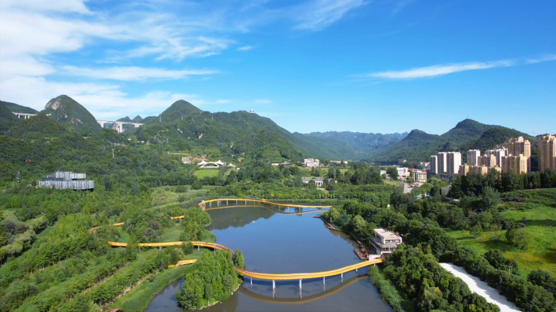 中国凉都贵州六盘水,明湖国家湿地公园房车基地