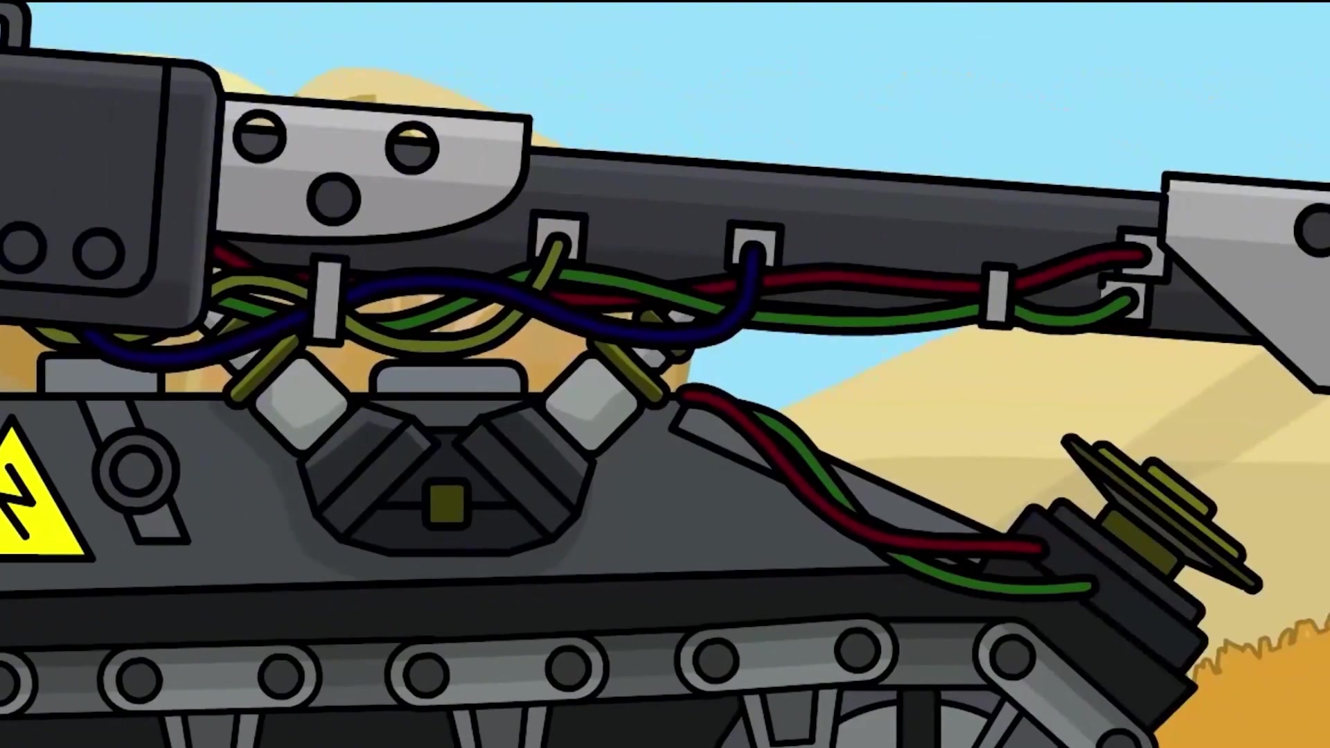 坦克动画:激光炮坦克太霸道了,动起手了拳拳到肉