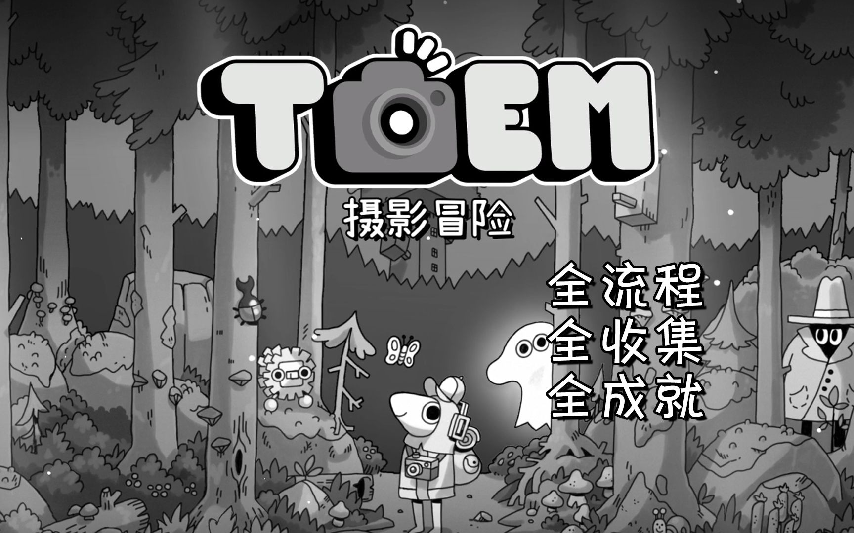 [图]黑白编织的斑斓童话 | TOEM/摄影冒险 全流程全收集全成就实况 | Game Music Only【花间月下】