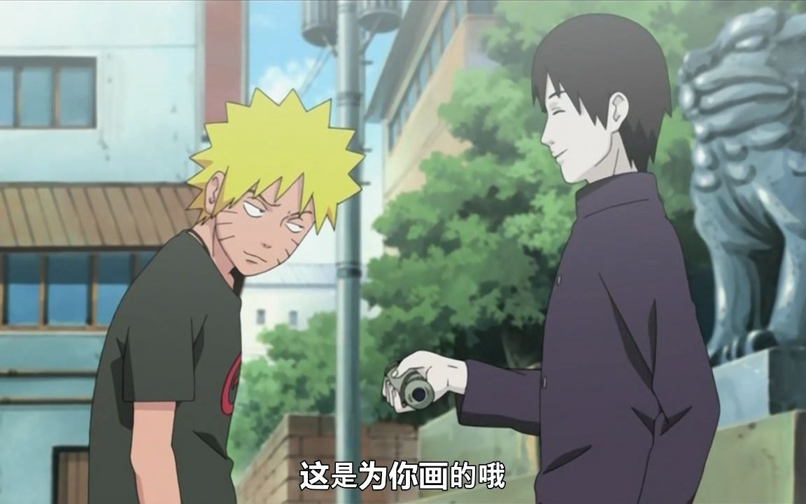 火影忍者彩蛋25佐井送给鸣人一幅挂画