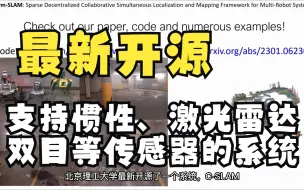 Download Video: 最新开源|支持惯性、激光雷达、双目和RGB-D传感器的系统！