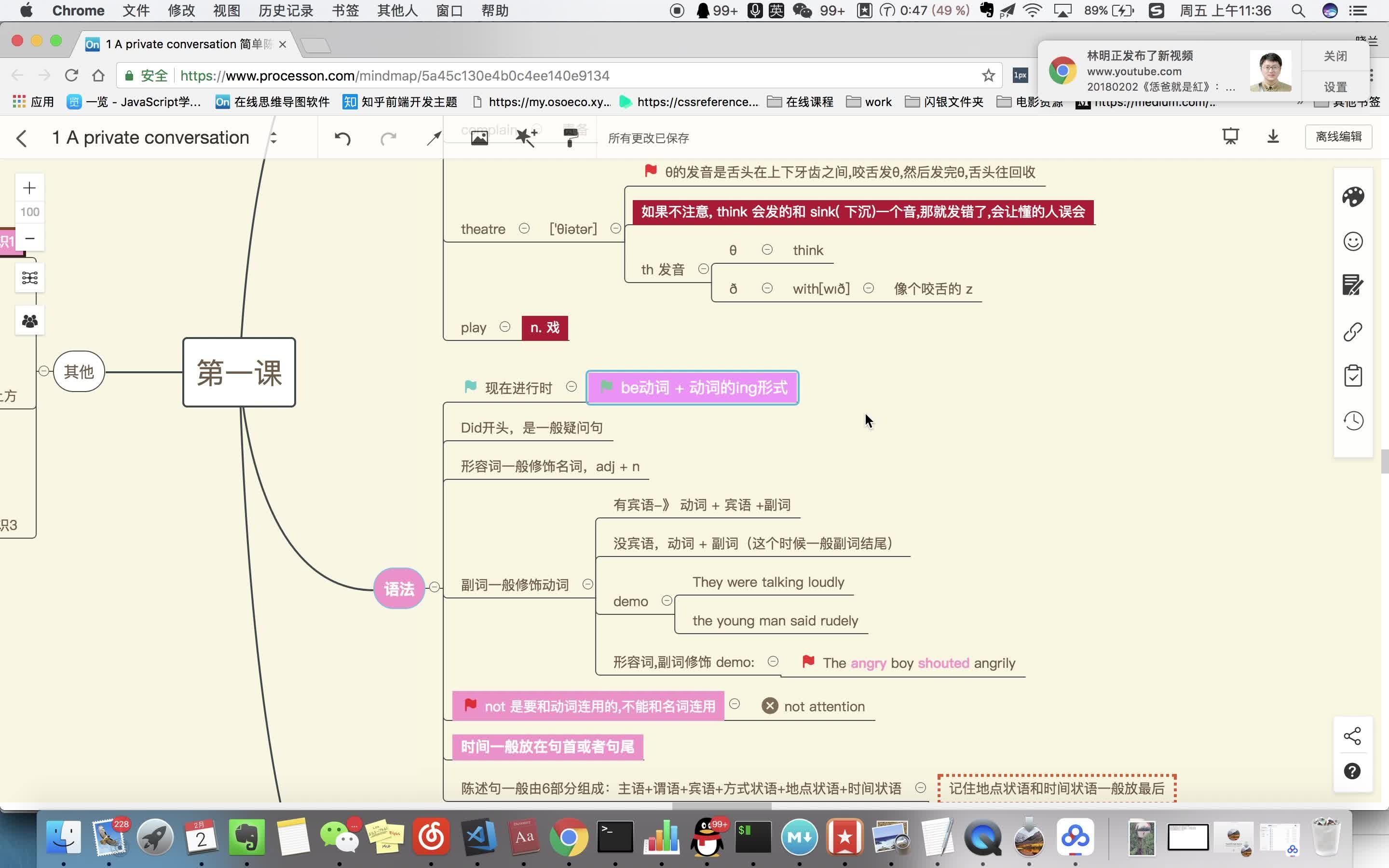 用思维导图带您学新概念英语第二册第一课