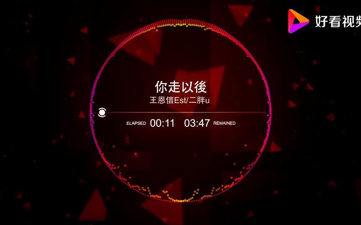 [图]【单曲循环】《你走以后》王恩信est / 二胖u