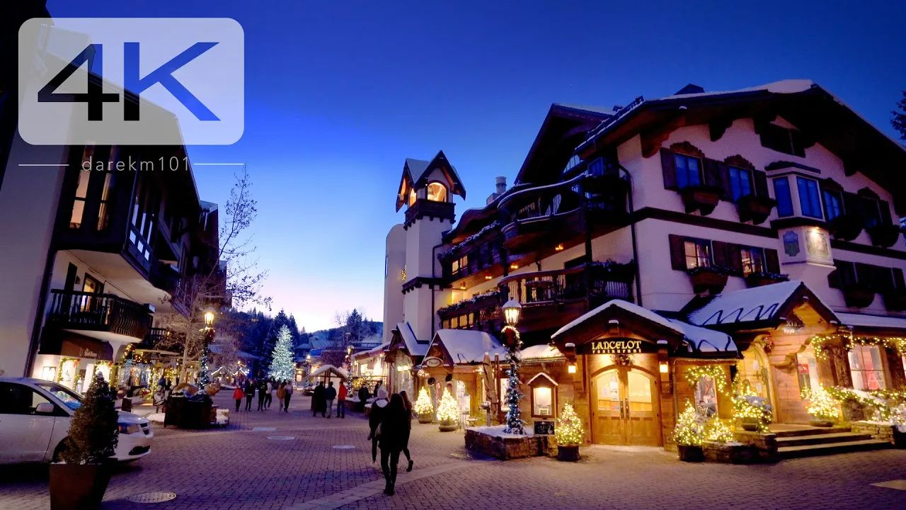 科罗拉多州冬雪风情小镇(vail village)