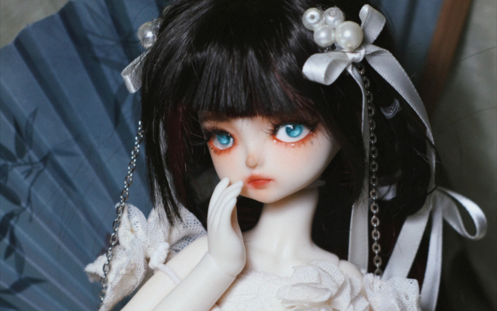 【bjd假发】给孩子扎头发挺好玩的06