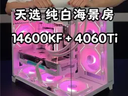 Download Video: 天选海景房纯白色主机。14600KF+4060Ti ，搭配颜值确实很很不错！