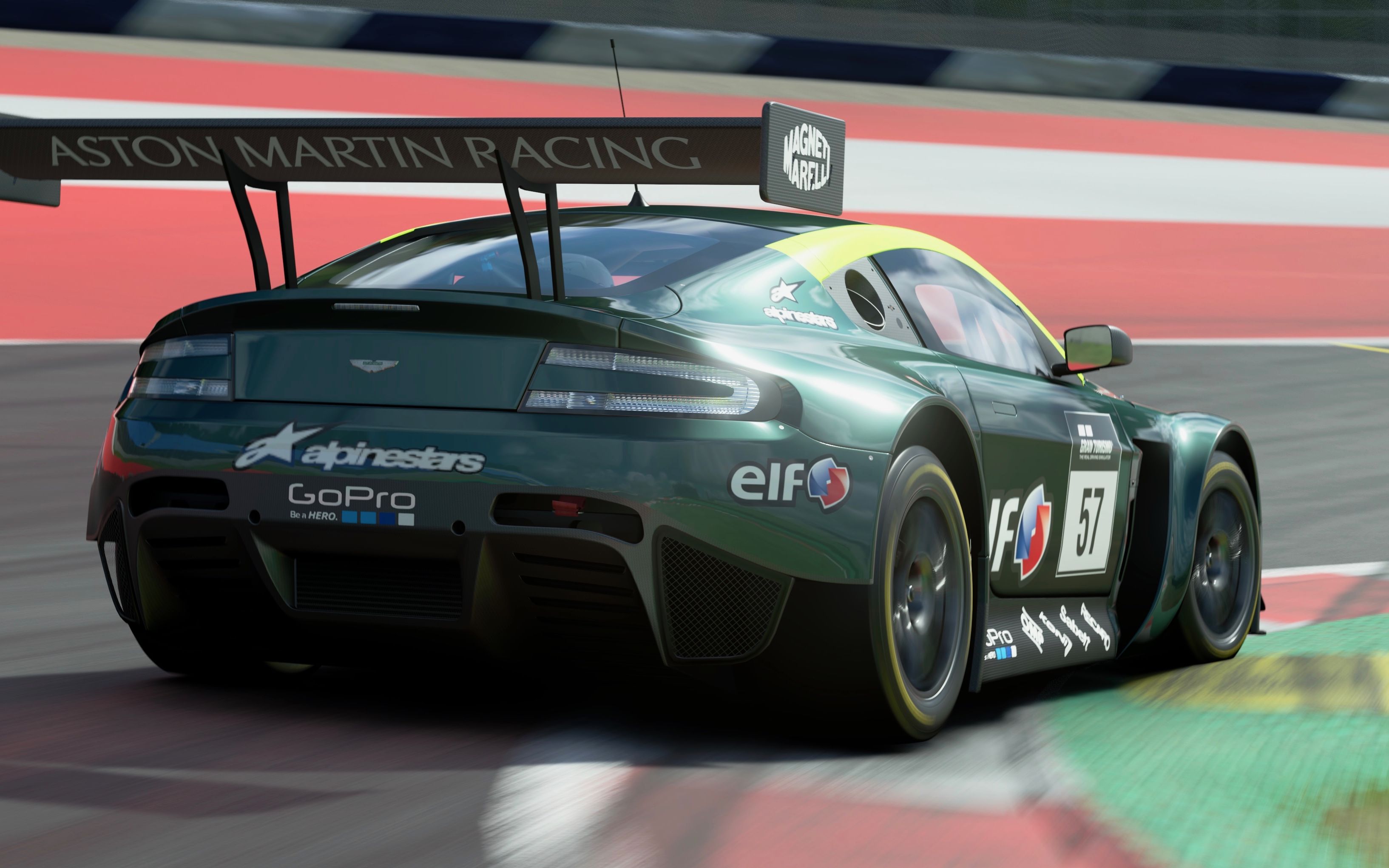 【gt sport 赛道体验】阿斯顿马丁 v12 vantage gt3 红牛环赛道 1分30