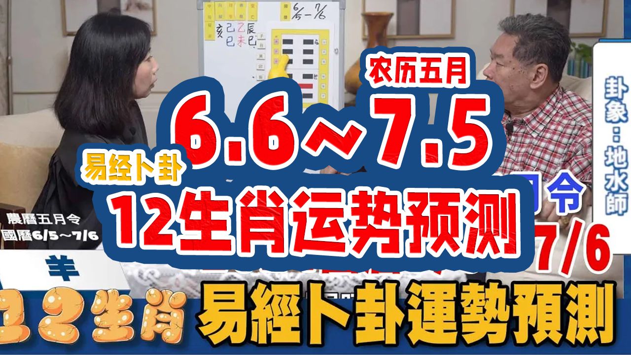 农历五月 | 易经卜卦十二生肖运势预测(6月6日~7月5日)瞭解您的运势好坏哔哩哔哩bilibili