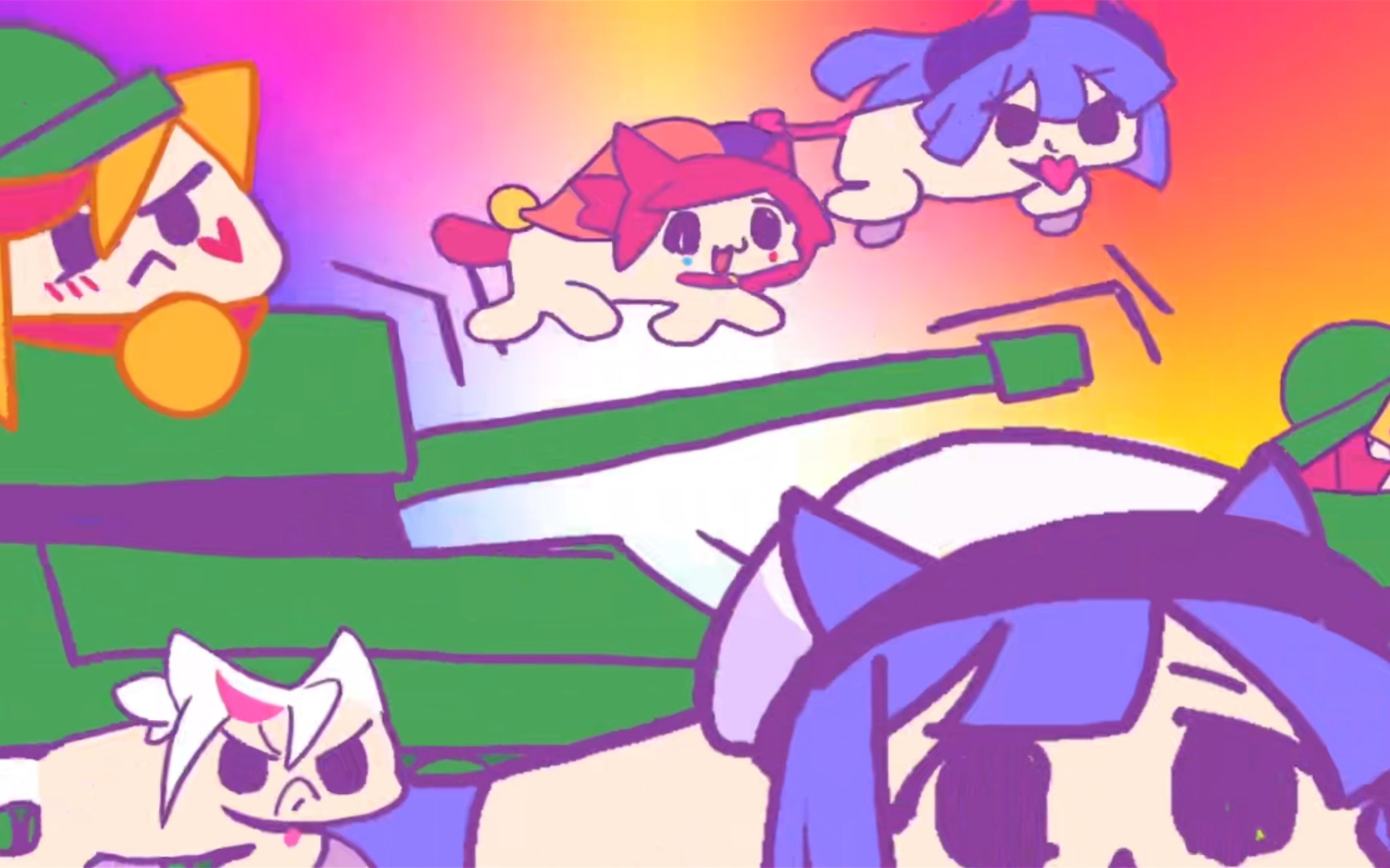 23(^ΦωΦ^23)全14只猫猫选中时表情_musedash