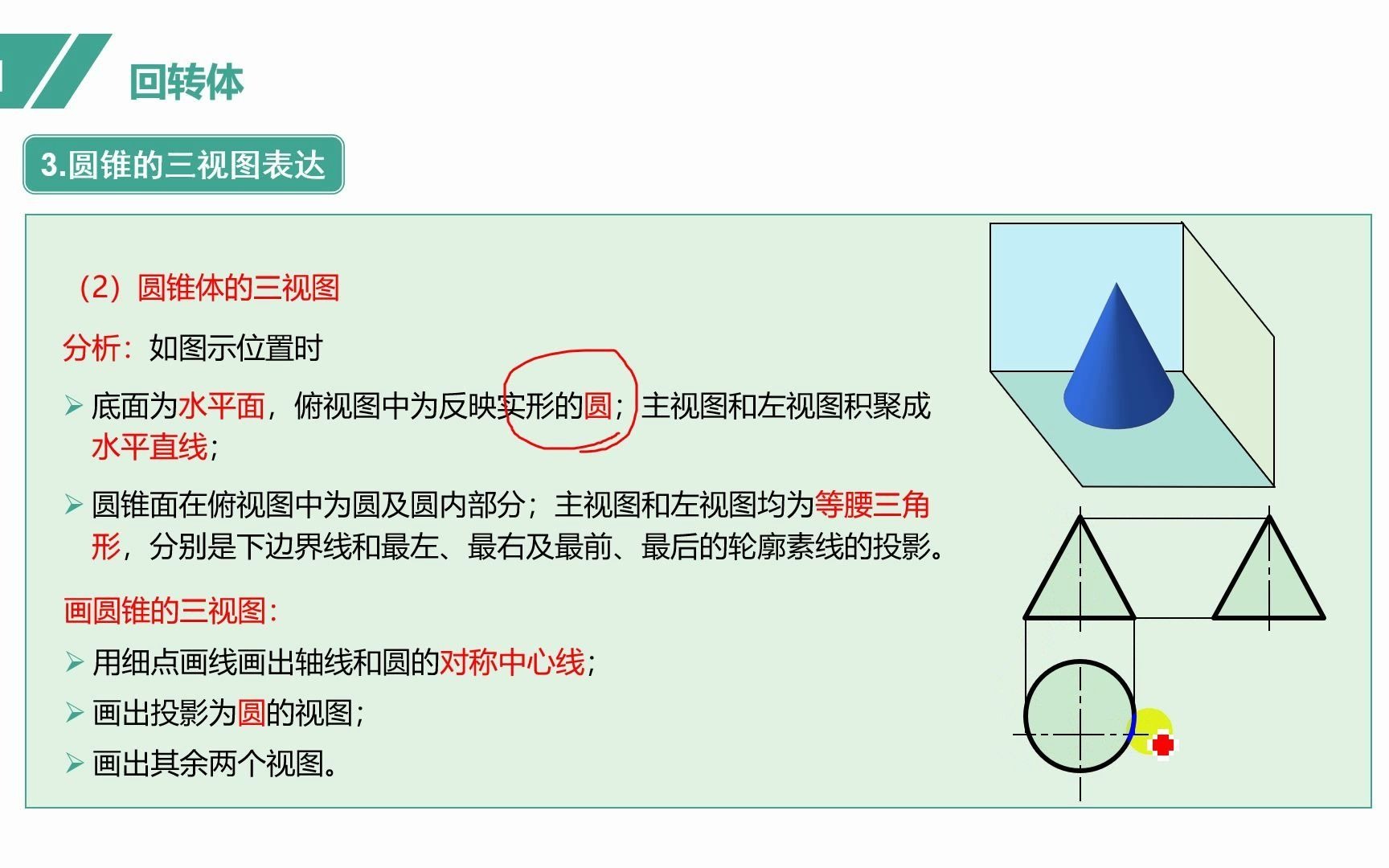 12.4讲圆锥的三视图表达方法哔哩哔哩bilibili