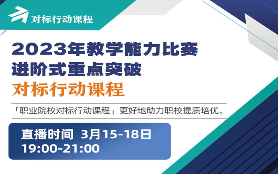 职业院校《2023年教学能力比赛进阶式重点突破对标行动课程》系列课程 第三讲基于职业教育创新教学模式的研究——试谈2023国赛实施报告的总结与打...